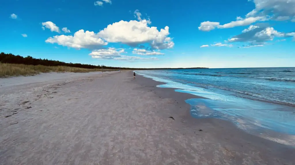 Sudersand strand Fårö Norr om Gotland